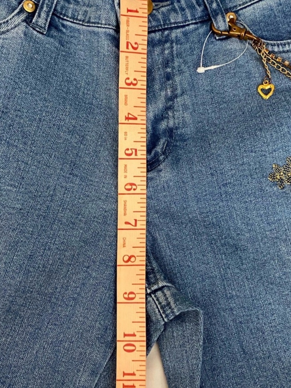 Vintage cache Embroidered Bootcut Jeans - Gold Accent NWT - Picture 5 of 8